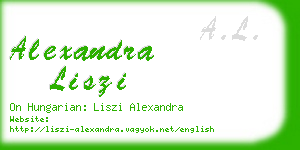 alexandra liszi business card